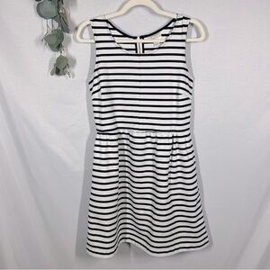Kenar | Striped Sleeveless Mini Dress Navy Blue White Women’s Size 6